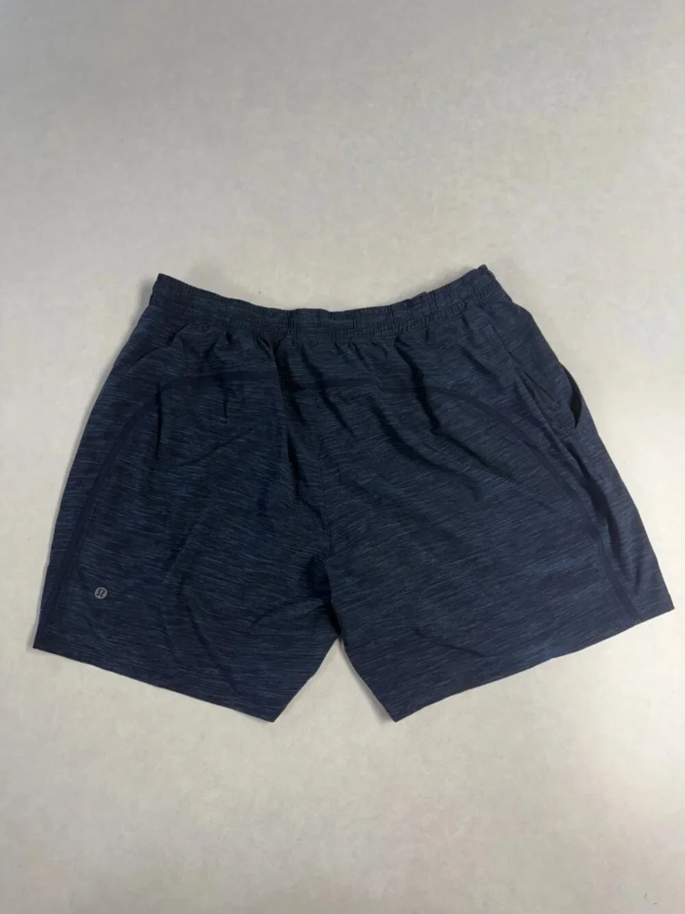 WORN Lululemon Mens Running Workout Training Liner Shorts Navy Blue Size XXL